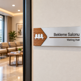 Kişiye Özel Bekleme Salonu Kapı Tabelası